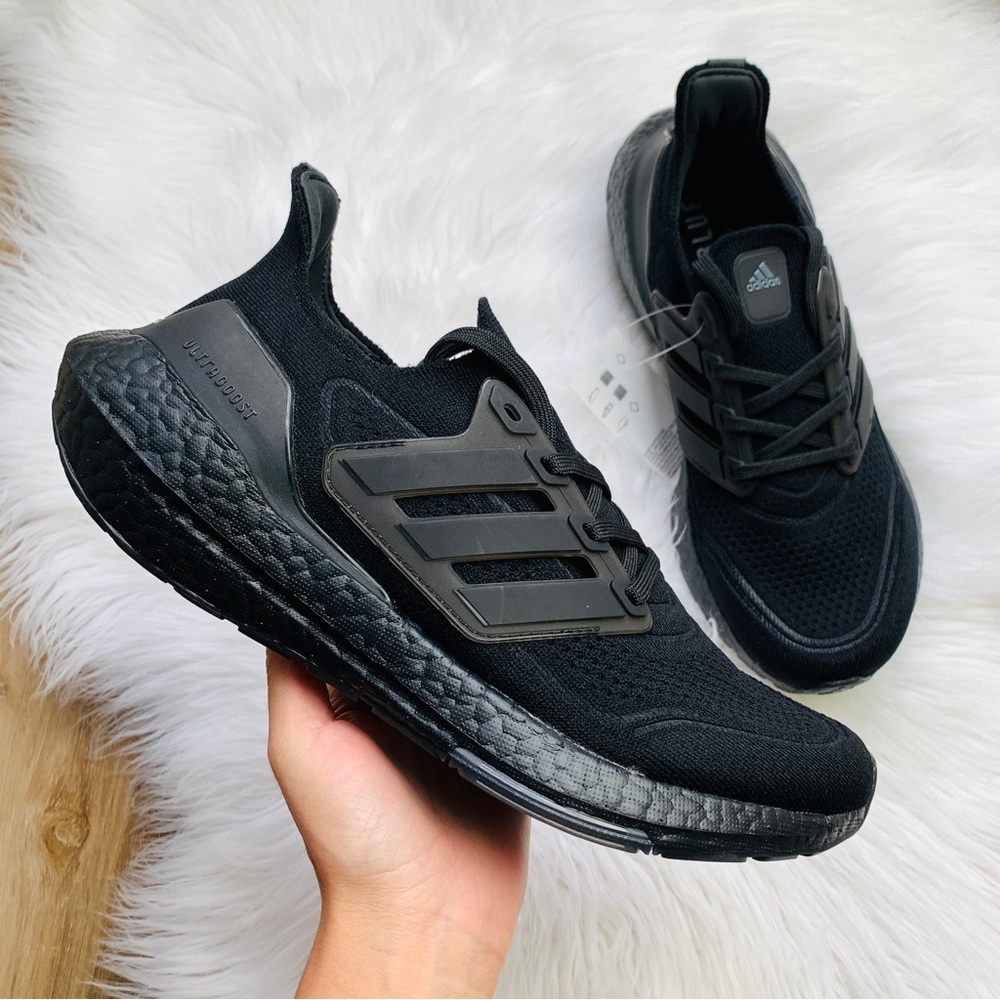 Adidas Ultraboost 21 Triple Core Black Running Shoes